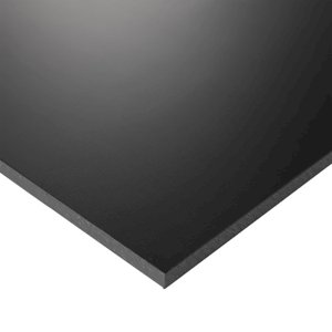 HDPE Plastic Lightweight Sheet Black - 2mm Thick