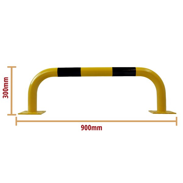 Black and Yellow Heavy Duty Guard Barrier for Perimeter Protection
