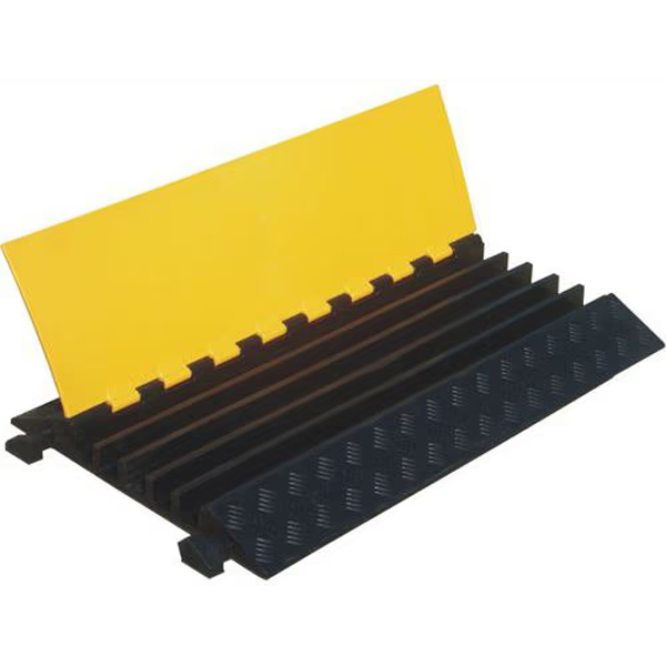 Heavy Duty Outdoor 5 Channel Cable Protector Rubber Ramp
