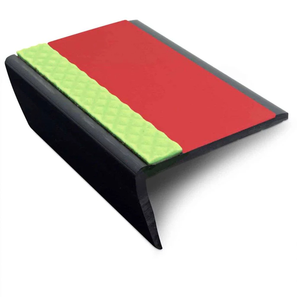Heavy Duty PVC Non Slip Tredsafe 63mm × 35mm Hard Nose Commercial Stair Nosing