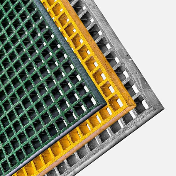 Highly Durable Moulded Non-Slip Composite Floor Open Mesh GRP Grating