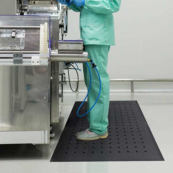 Commercial Hygienic Mat with Holes & Anti-Fatigue Design