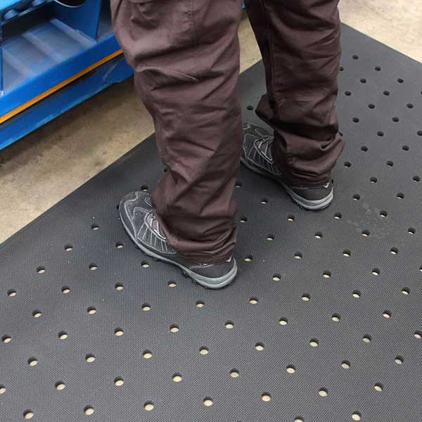 Commercial Hygienic Mat with Holes & Anti-Fatigue Design