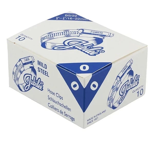 Jubilee Clip Mild Steel - Box of 10