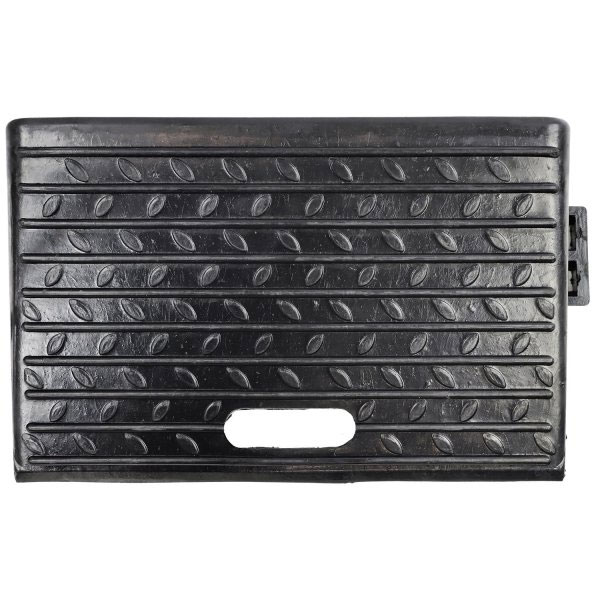 Pair of Portable Rubber Kerb Ramps for Easy Vehicle Access
