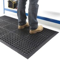 Extra Large Outdoor Rubber Entrance Mat – Anti-Fatigue Drainage