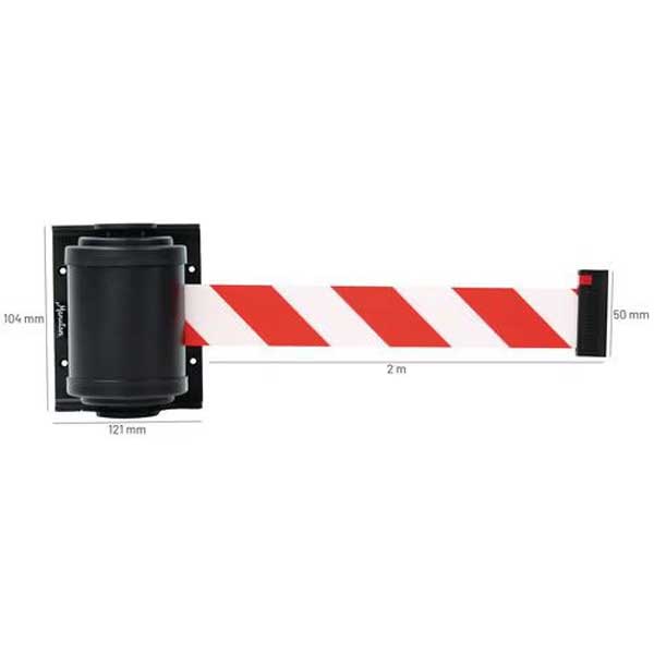 Retractable Wall Mounted Belt Barrier System for Crowd Control