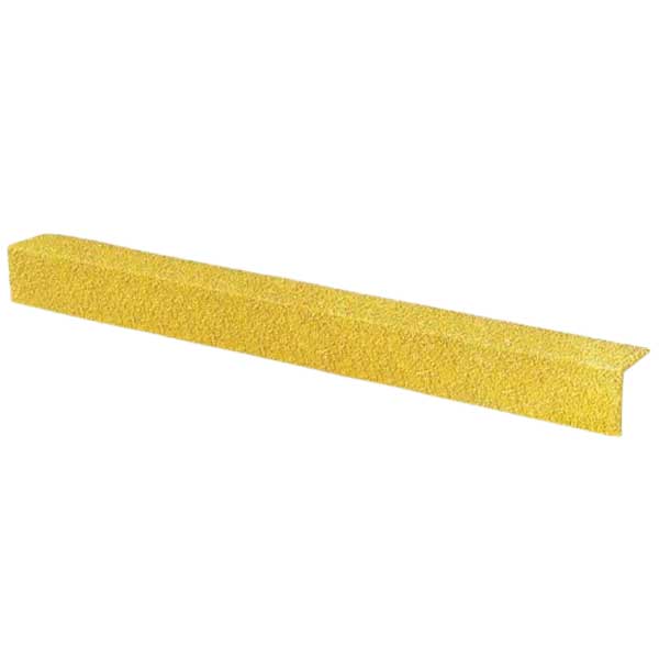 Medium Grit Stair Nosing Cover 70mm x 30mm Anti-Slip -  Yellow