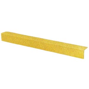 Medium Grit Stair Nosing Cover 70mm x 30mm Anti-Slip -  Yellow