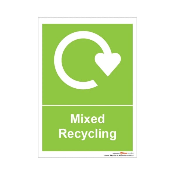 Mixed Recycling - Self Adhesive Sticker