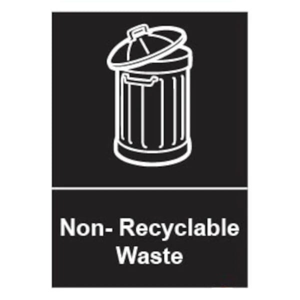 Non recyclable waste Sign
