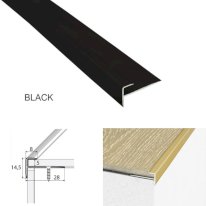 Non Slip Aluminium Stairs Nosing For Luxury Click Vinyl Flooring