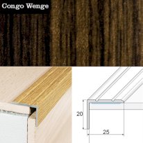 Non Slip Aluminium Wood Effect Stair Nosing Edge Trim Self Adhesive