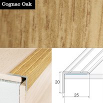 Non Slip Aluminium Wood Effect Stair Nosing Edge Trim Self Adhesive