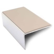 56mm x 32mm Aluminium Stair Nosing with Non-Slip PVC Insert