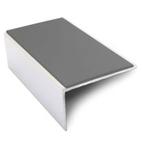 56mm x 32mm Aluminium Stair Nosing with Non-Slip PVC Insert