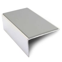 56mm x 32mm Aluminium Stair Nosing with Non-Slip PVC Insert