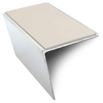 Commercial Stair Nosing 57x55mm PVC Insert Aluminium Anti Slip Trim