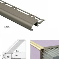 Anti-Slip Stair Nosing Edge Trim For Tile Steps 34mm x 11mm