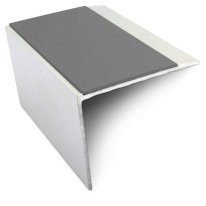 Anti Slip Stair Nosing 67mm x 55mm Aluminium Edge Trim with PVC