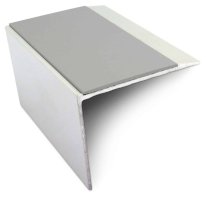 Anti Slip Stair Nosing 67mm x 55mm Aluminium Edge Trim with PVC