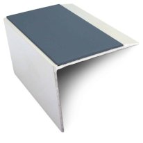 Anti Slip Stair Nosing 67mm x 55mm Aluminium Edge Trim with PVC
