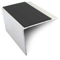 Anti Slip Stair Nosing 67mm x 55mm Aluminium Edge Trim with PVC