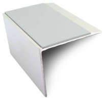 Anti Slip Stair Nosing 67mm x 55mm Aluminium Edge Trim with PVC