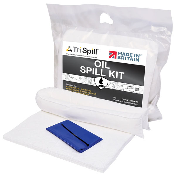Oil Spill Kit Clip Top Bag For Absorbing Oils Fuels and Solvents