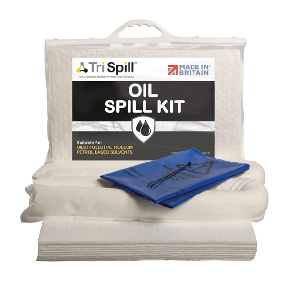 Oil Spill Response Kit Absorbs Oils Fuels and Solvents