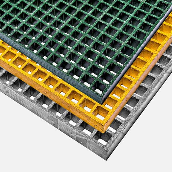 Open-Mesh GRP Grating Panels - 50mm Thick 
