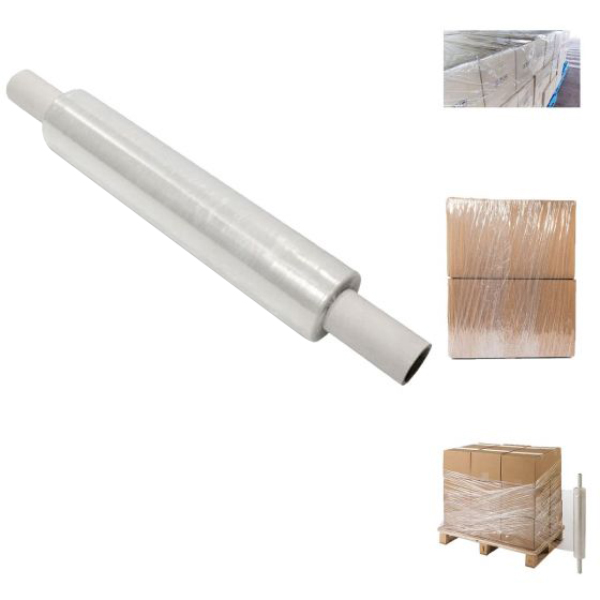 Heavy Duty Clear Pallet Wrap Stretch Film with Extended Core Handle