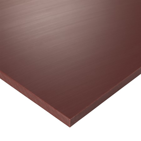 PE500 Plastic Sheet Burgundy - 25mm Thick