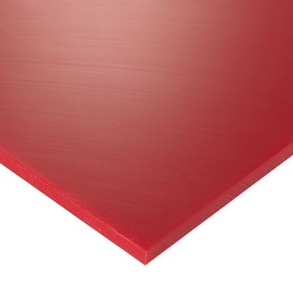 PE500 Plastic Sheet Red - 25mm Thick