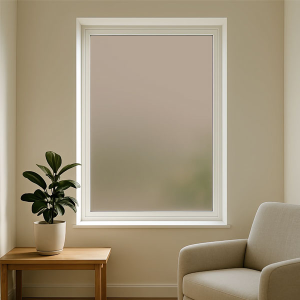 Plain Bronze Frosted Window Film Decorative Privacy Film