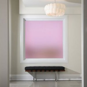 Plain Pink Frosted Window Film for Privacy and Decoration