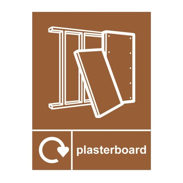 Plasterboard only Sign - 1mm Rigid Plastic