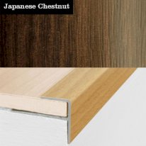 Push-In Aluminium Wood Effect Stair Nosing Edge Trim 15 x 22mm 