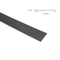 PVC 1 Metre Durable Flat Bar Architrave Cover