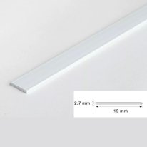 PVC 1 Metre Durable Flat Bar Architrave Cover