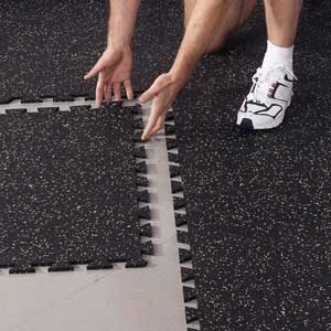 durable rubber floor tiles & mats for safe UK floor covering