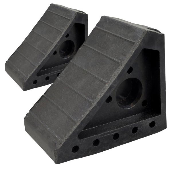 Durable Rubber Wheel Chock for Cars and Caravans