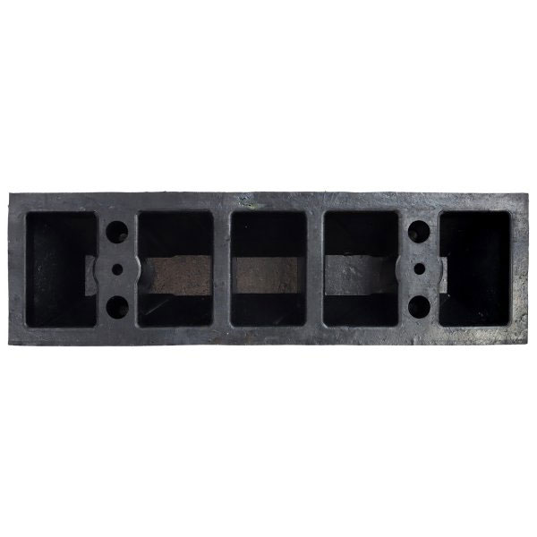 Black and Yellow Rubber Wheel Stop for Cars and Commercial Vehicles
