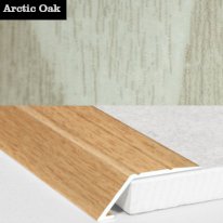 Self Adhesive Aluminium Wood Effect door Threshold Ramp