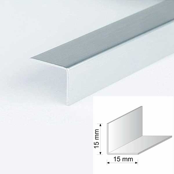 Silver Plastic PVC Corner 90 Degree Angle Trim Pack of 5