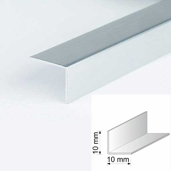 Silver Plastic PVC Corner 90 Degree Angle Trim Pack of 5