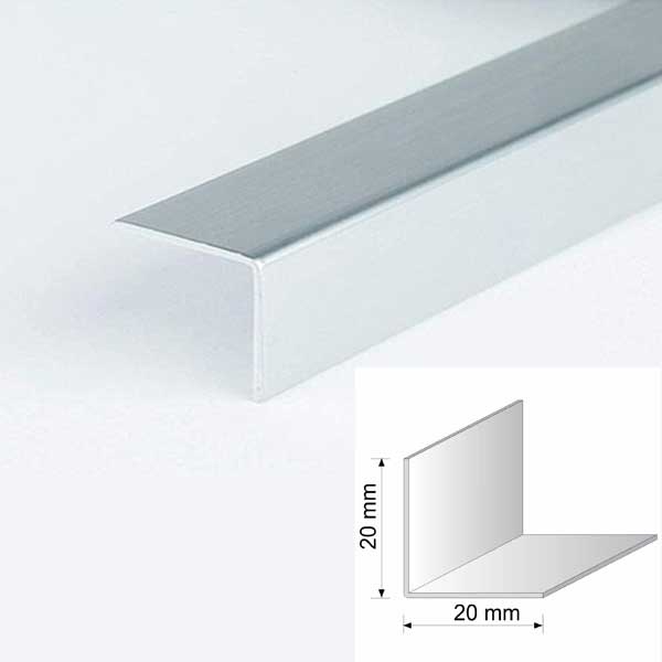 Silver Plastic PVC Corner 90 Degree Angle Trim Pack of 5