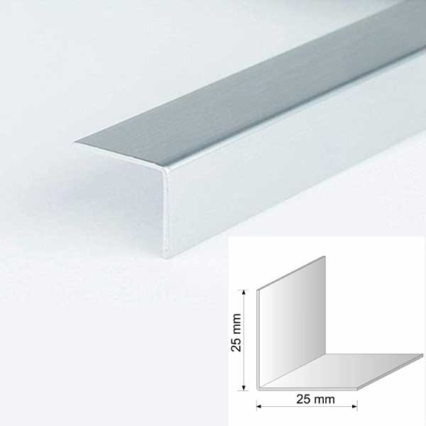 Silver Plastic PVC Corner 90 Degree Angle Trim Pack of 5