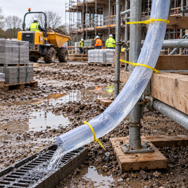 Temporary Water Drain Pipe & Cable Ties