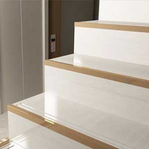 durable tile-in nosings for UK tiled steps